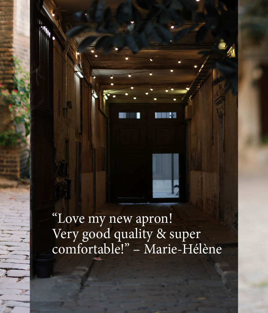 Mudthing  Delantal en tela tejana, diseño original