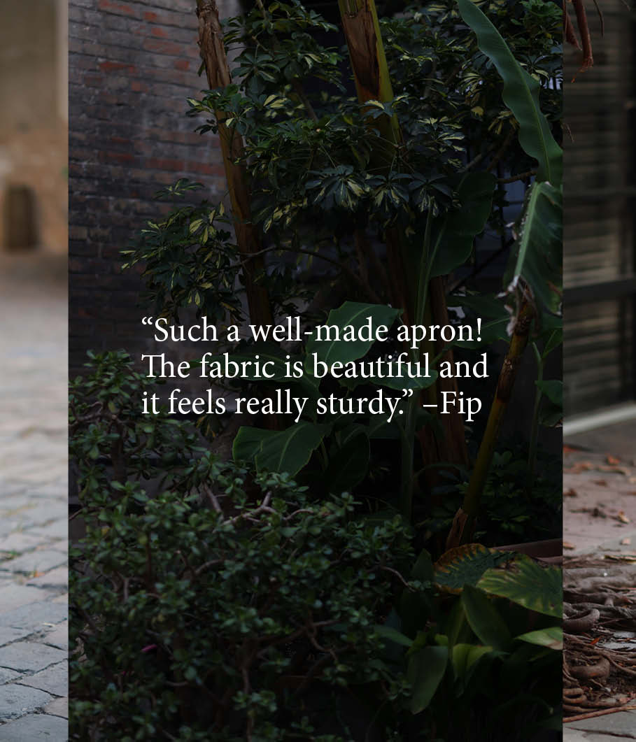 Mudthing  Delantal de lino, diseño ligero